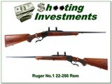 Ruger No.1 B 22-250 Red Pad Exc Cond - 1 of 4