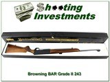 Browning BAR Grade II 69 Belgium Very Hard to Find 243 like NEW! - 1 of 4