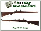 Ruger 77 Mannlicher Stainless Walnut 250 Savage looks new - 1 of 4