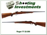 Ruger 77 early RARE 22-250 Varmint Flat Bolt collector! - 1 of 4