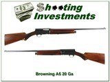 Browning A5 20 Gauge 58 Belgium First Year 26in IC! - 1 of 4
