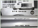 Ruger SP101 Stainless 4.25in 327 Federal in case - 4 of 4