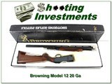 Browning Model 12 20 Gauge in as new in box extra nice wood! - 1 of 4