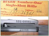 Ruger No.1 B Red Pad 270 Win in box with papers - 4 of 4