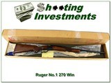 Ruger No.1 B Red Pad 270 Win in box with papers