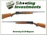 Browning A5 Magnum 20 Ga 71 Belgium Vent Rib Exc Cond! - 1 of 4