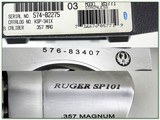 Ruger SP101 Stainless 2.25in 357 in case - 4 of 4