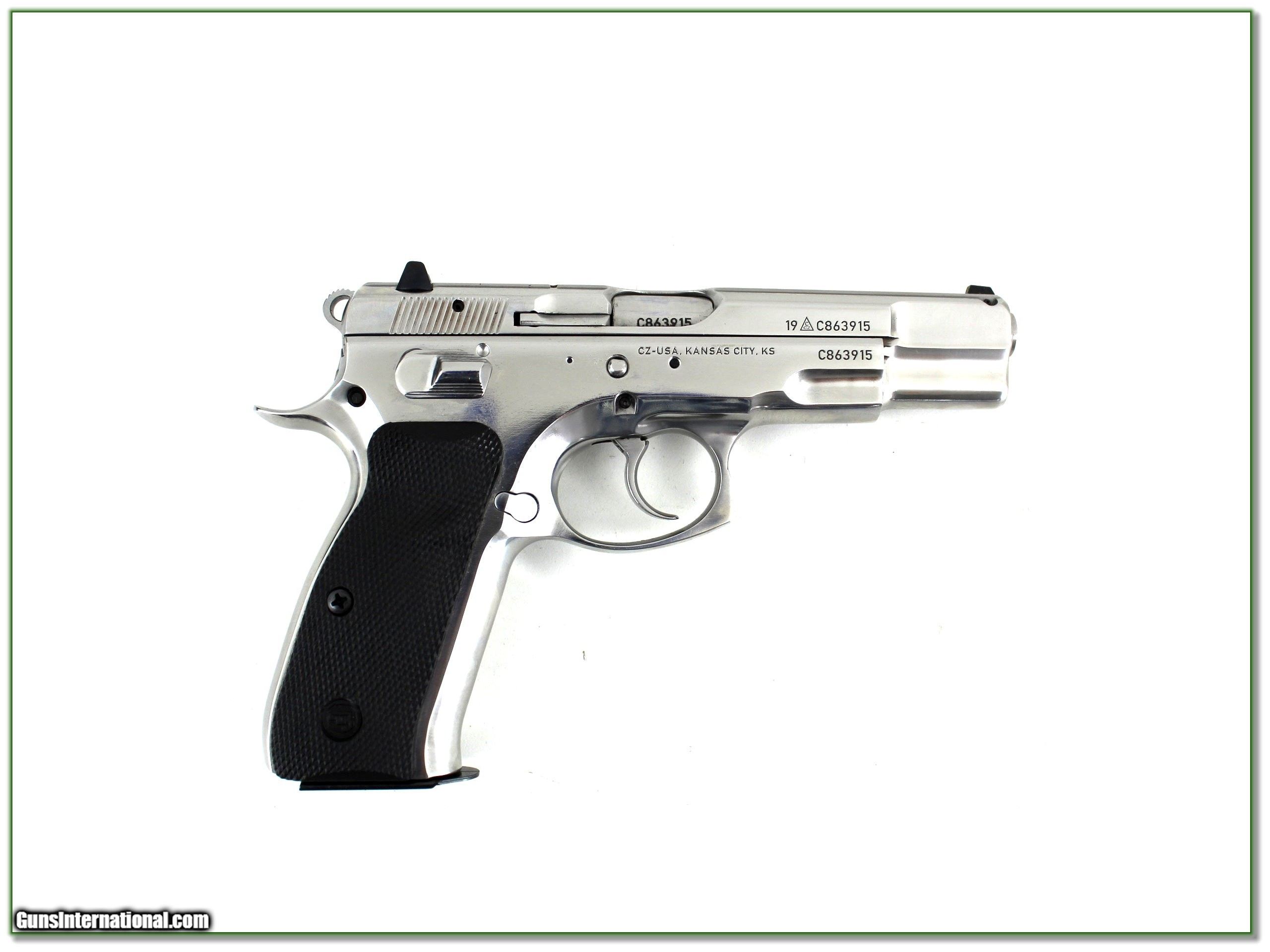 CZ 75 B High Polished Stainless 9mm Like New In Box