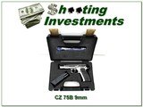 CZ 75 B High Polished Stainless 9mm like new in box - 1 of 4