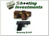 Browning 25 Baby 25 ACP made in Belgium in 1959 with leather holster - 1 of 4