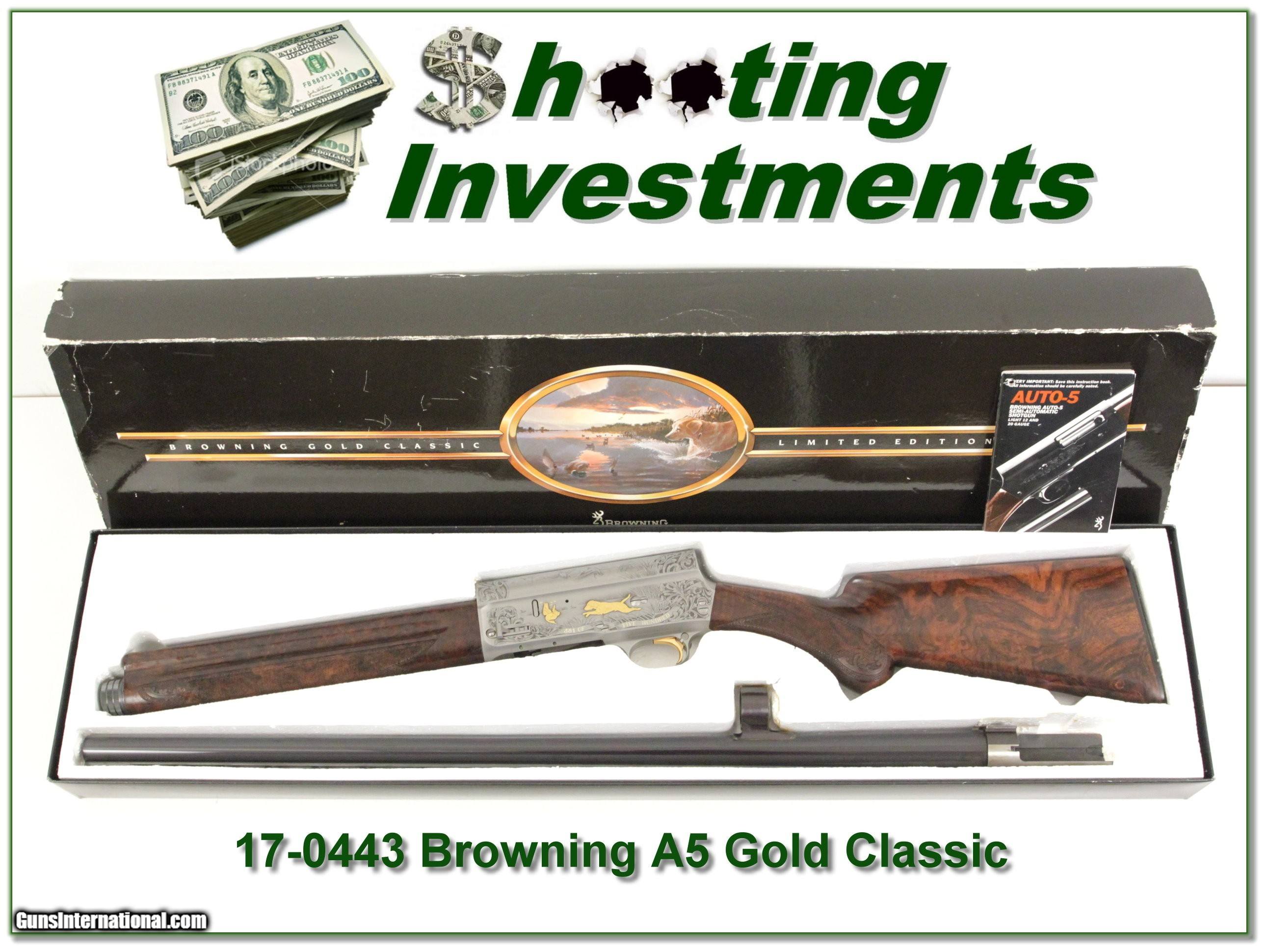 Browning A5 GOLD CLASSIC Belgium NIB XXX Wood!