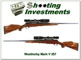 Weatherby Mark V Deluxe 257 Wthy 26in w/ Leupold - 1 of 4