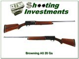 Browning A5 20 Ga 1958 Belgium first year 28in Modified - 1 of 4