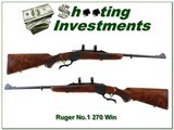 Ruger No.1 Light Sporter in 270 Win XX Wood - 1 of 4