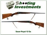 JP Sauer & Son Royal 12 Ga German made SxS top collector! - 1 of 4