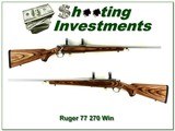 Ruger 77 Mark II all-weather stainless laminated 270 Win - 1 of 4