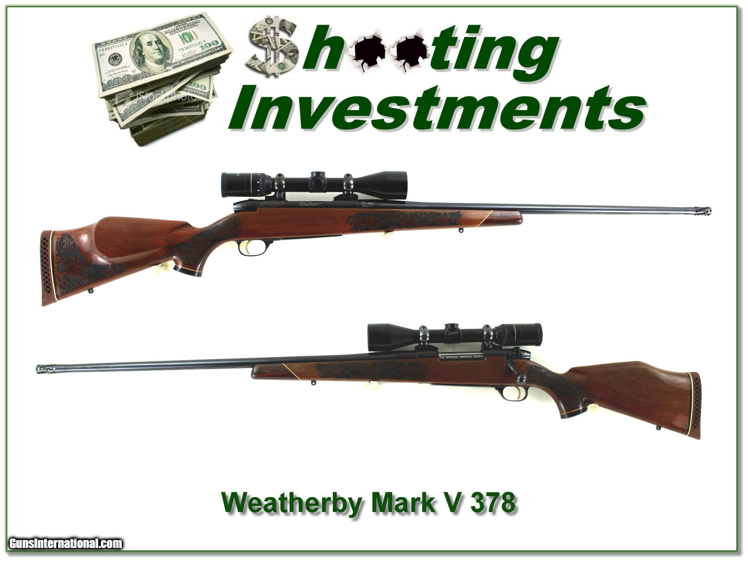 Weatherby Mark V Lazermark LH 378 Wthy 5 Panel!