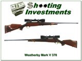 Weatherby Mark V Lazermark LH 378 Wthy 5 Panel! - 1 of 4