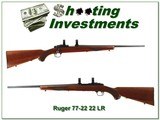 Ruger 77-22 22LR made in 1987 Exc Cond! - 1 of 4