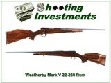 Weatherby Mark V Varmintmaster 22-250 Rem XX Wood Exc Cond - 1 of 4