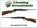 Browning Model 53 Deluxe 32-20 Win Exc Cond! - 1 of 4