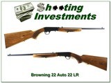 Browning 22 Auto 71 Belgium made honey blond as new condition! - 1 of 4