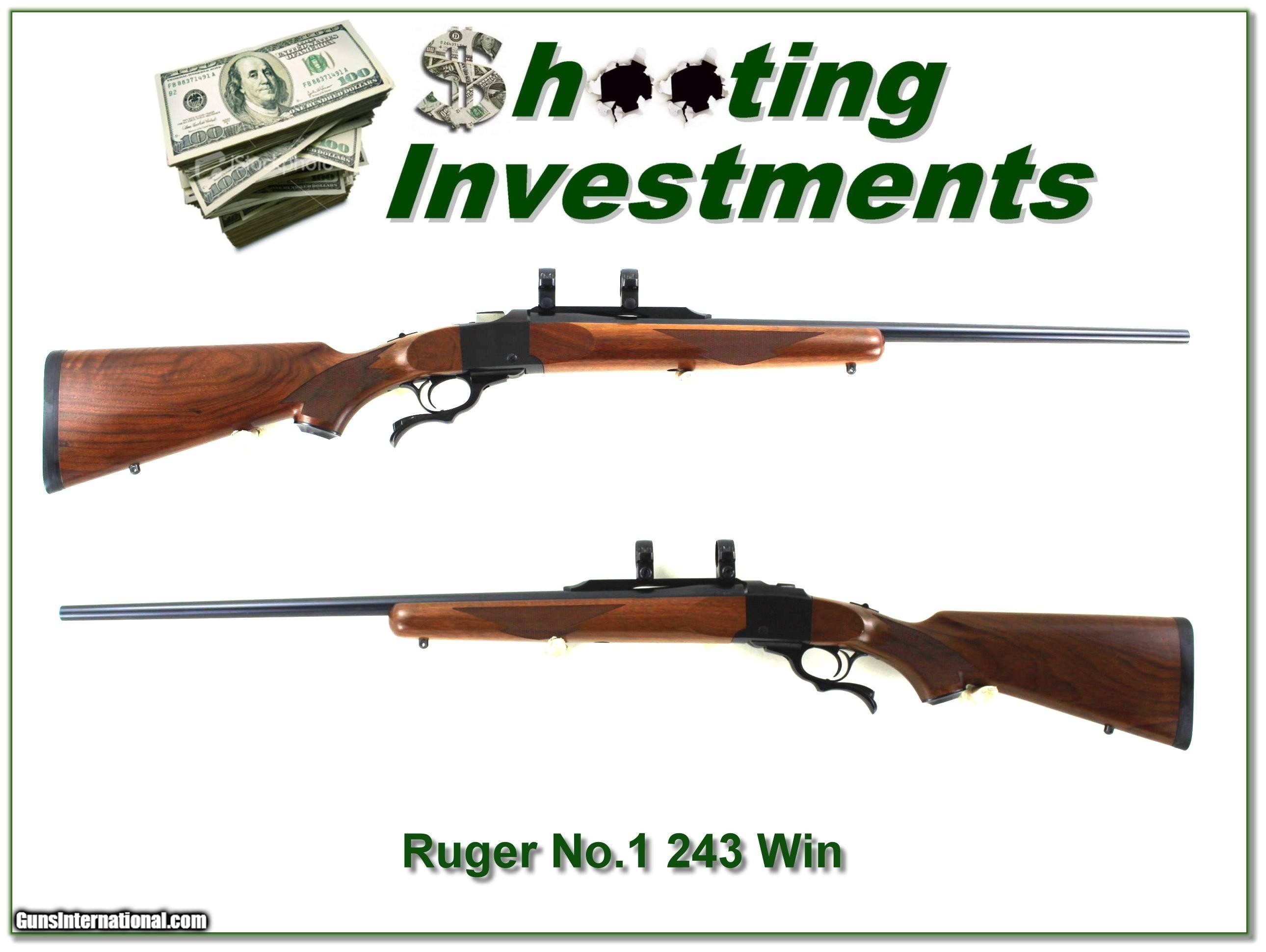 Ruger No.1 B 243 Win Excellent Near New Condition!