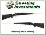 Weatherby Mark V Alaskan 300 Wthy all-weather nickel plated!