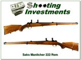 Sako Riihimaki Mannlicher 222 Rem 24in barrel full length stock! - 1 of 4