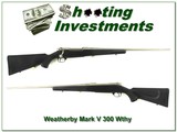 Weatherby Mark V Alaskan 300 Wthy all-weather nickel plated! - 1 of 4