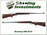 Browning 1885 45-70 BPCR 30in, case colored XX Wood - 1 of 4