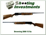 Browning 2000 with 26in Vent Rib IC barrel very nice - 1 of 4