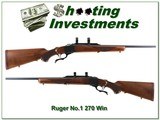 RARE Ruger No.1 AB Carbine 270 Win Red Pad Collector! - 1 of 4