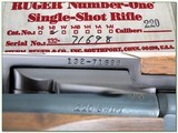Ruger No.1 B Red Pad 220 Swift in box! - 4 of 4