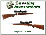Ruger 77-17 in 17 HMR looks new with 3-9 scope - 1 of 4