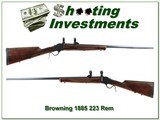 Browning 1885 High Wall 223 Rem 28in Octagonal barrel - 1 of 4