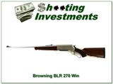 Browning BLR Stainless Lightweight in 270 Win near new! - 1 of 4