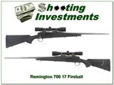 Remington 700 in very hard to find 17 Fireball with 4-12 Redfield - 1 of 4