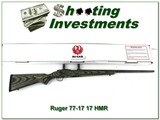 Ruger 77-17 17 HMR Target Grey Laminated all-weaver varmint gun in box! - 1 of 4