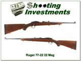 Ruger 77-22 22 Magnum Exc Cond extra nice walnut! - 1 of 4