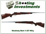 Weatherby Mark V Deluxe USA Made 257 Wthy extra nice wood! - 1 of 4