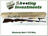 Weatherby Mark V Deluxe 378 Wthy early Japan made unfired in box! - 1 of 4