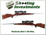 Weatherby Mark V Deluxe German 300 scope XX Wood in factory case - 1 of 4