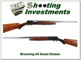 Browning A5 Sweet Sixteen 63 Belgium looks unfired as new!