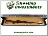 Browning A-Bolt II in 30-06 Exc Cond with box and manual