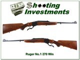 Ruger No.1 Light Sporter 270 Win pre-Warning Red Pad collector! - 1 of 4