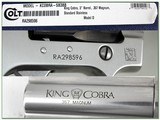 Colt King Cobra polished stainless walnut 4.25in new in case 357 Mag! - 4 of 4