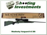 Weatherby Vanguard in 6.5-300 Wthy in box with Leupold 6-18