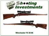 Winchester pre-64 70 made in 1937 Custom Mannlicher 30-06 Leupold - 1 of 4