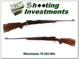 Winchester pre-64 70 Rare Standard Weight 243 with metal butt - 1 of 4